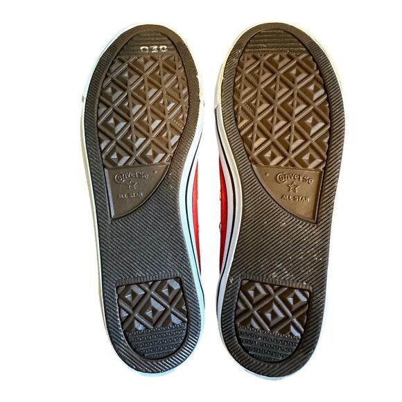 Converse Chuck Taylor All Star Red Low-Top Sneakers Size 7 Casual Shoes - Picture 2 of 5